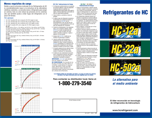 HC Refrigerant Product Brochure