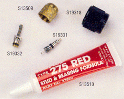R-134a ACME cap, A/C shrader valves, Thread locking material